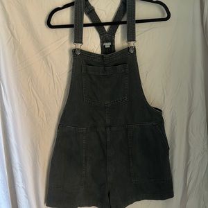 Aerie dark gray overall shorts